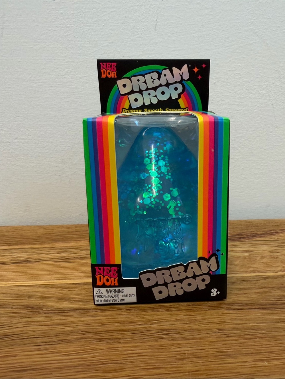 NeeDoh Dream Drop Squishy Sensory Blue Glitter Sugar Squish